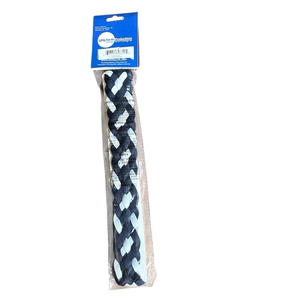 Little Earth North‎ Carolina Tar Heels Braided Headband Navy White UNC Logo NWT